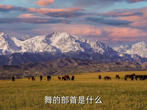 舞的部首是什么