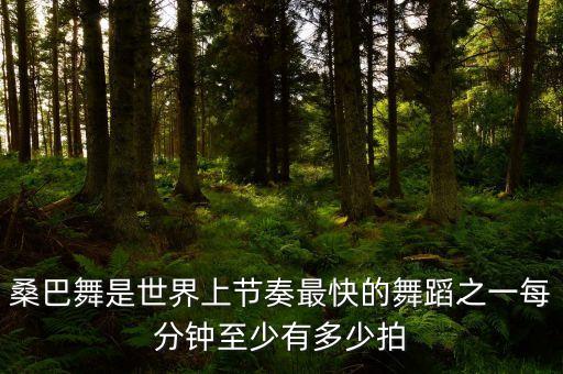 桑巴是什么节奏，桑巴的节拍是