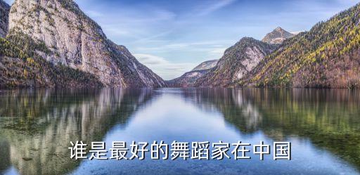谁是最好的舞蹈家在中国
