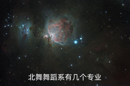 北舞舞蹈系有几个专业
