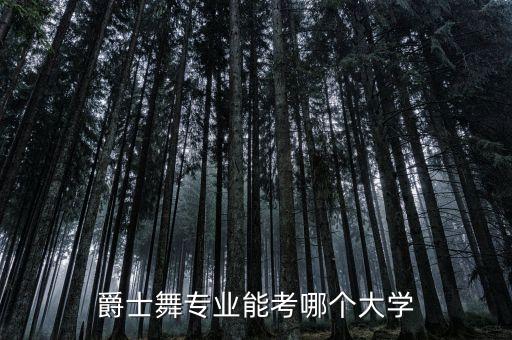 爵士舞专业能考哪个大学