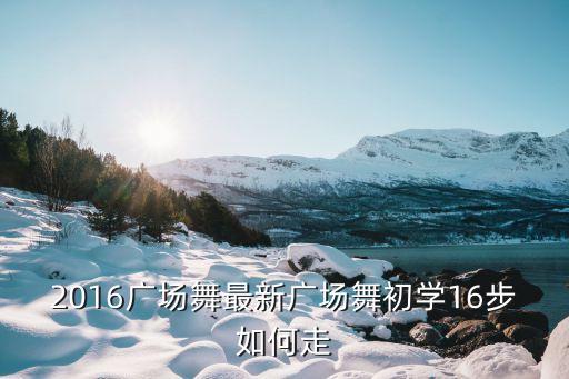 2016广场舞最新广场舞初学16步如何走