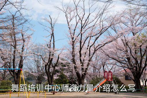 舞蹈培训中心师资力量介绍怎么写