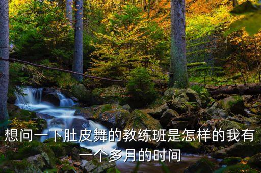 想问一下肚皮舞的教练班是怎样的我有一个多月的时间