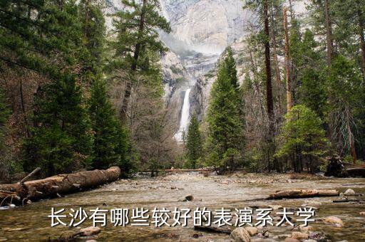 长沙有哪些较好的表演系大学