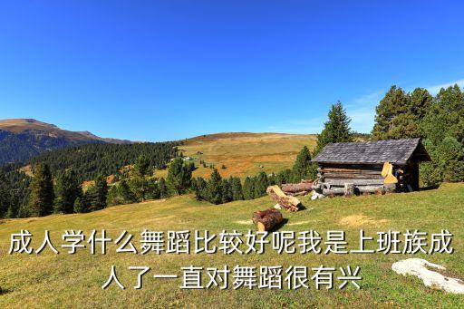 成人初学舞蹈学什么好，成年人跳啥舞好点啊求大神帮助