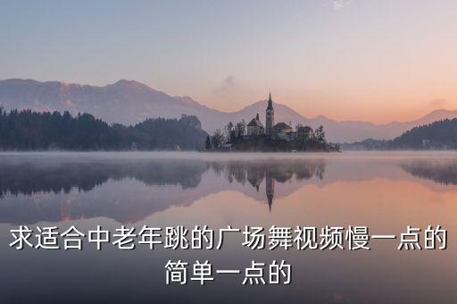 求适合中老年跳的广场舞视频慢一点的简单一点的