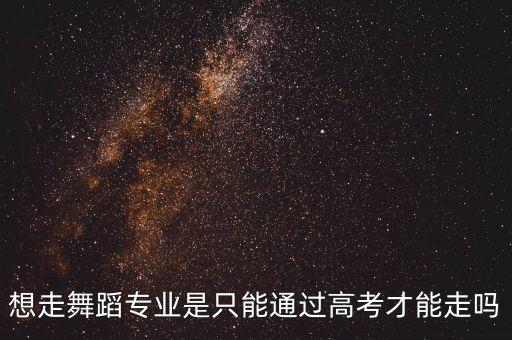 舞蹈专业怎么走，谁知道高考舞蹈专业怎么走大学