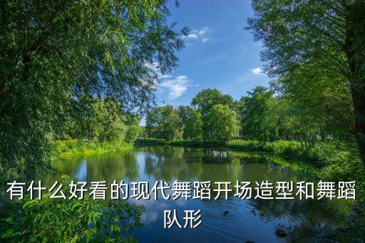 有什么好看的现代舞蹈开场造型和舞蹈队形