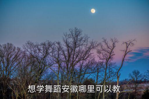 安徽舞蹈专业，想学舞蹈安徽哪里可以教