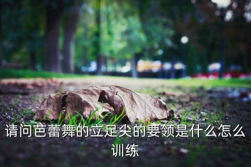 请问芭蕾舞的立足尖的要领是什么怎么训练