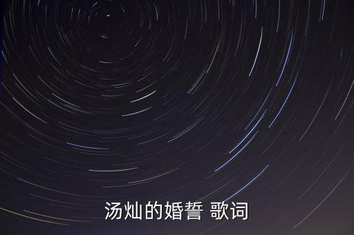 阿哥阿妹情谊长是什么歌，汤灿的婚誓 歌词