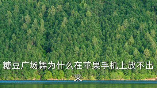 糖豆广场舞为什么在苹果手机上放不出来