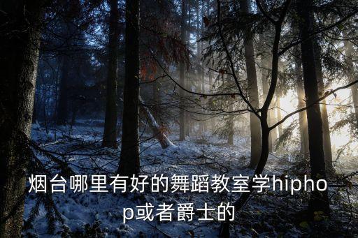 烟台哪里有好的舞蹈教室学hiphop或者爵士的