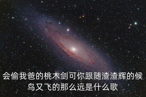 会偷我爸的桃木剑可你跟随渣渣辉的候鸟又飞的那么远是什么歌