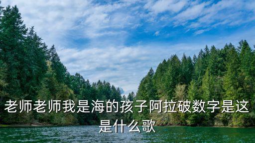 老师老师我是海的孩子阿拉破数字是这是什么歌
