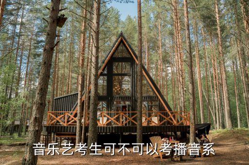 中考艺考可以考播音吗，音乐艺考生可不可以考播音系