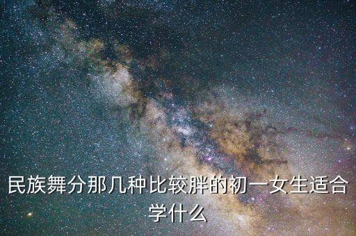 民族舞分那几种比较胖的初一女生适合学什么