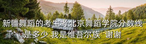 多少分可以上北京舞蹈学院，考北京舞蹈大学的文化分数线是多少