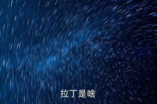 拉丁指什么，拉丁是什么意思