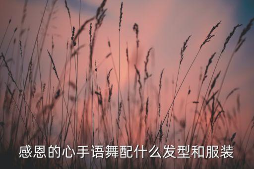 感恩的心手语舞配什么发型和服装
