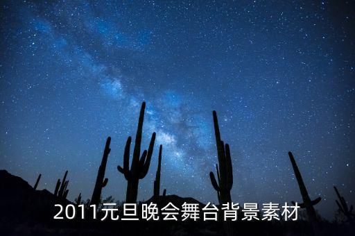 2011元旦晚会舞台背景素材