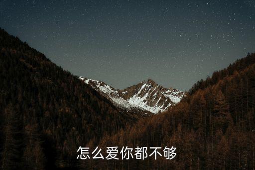 怎么爱你都不够