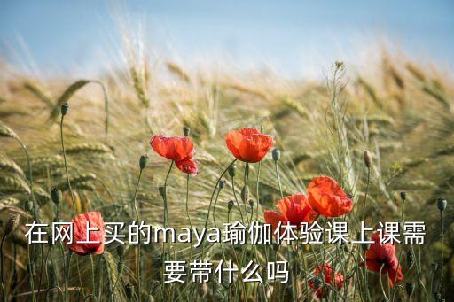 在网上买的maya瑜伽体验课上课需要带什么吗