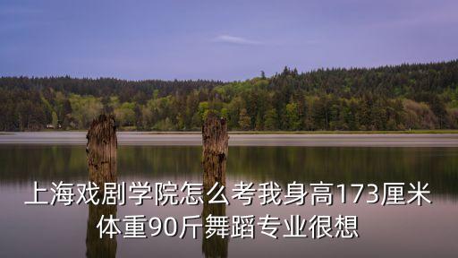 上海戏剧学院怎么考我身高173厘米体重90斤舞蹈专业很想