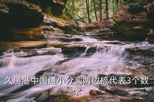 久居港中国通小分头两边梳代表3个数字