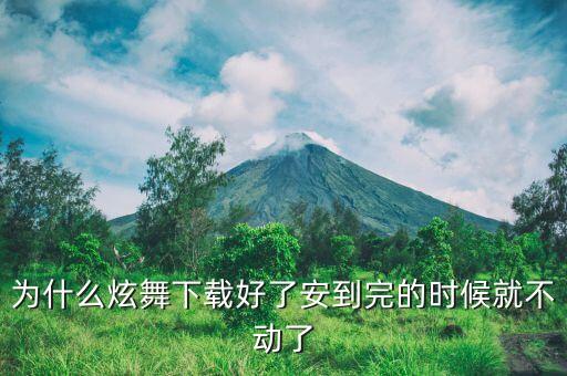 舞神下载完怎么不动，为什么炫舞下载好了安到完的时候就不动了