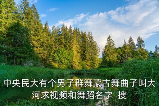 中央民大有个男子群舞蒙古舞曲子叫大河求视频和舞蹈名字  搜