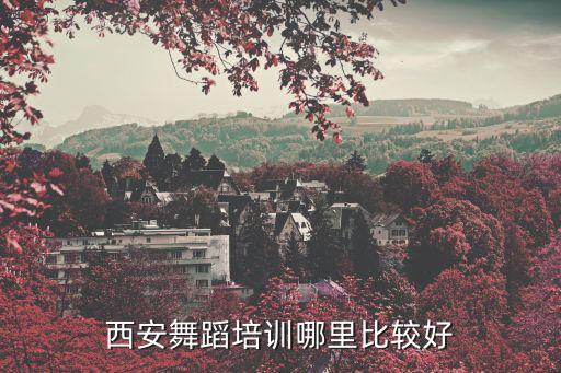 西安舞蹈培训哪里比较好