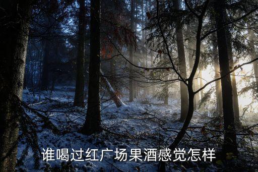 谁喝过红广场果酒感觉怎样