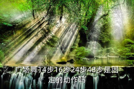 广场舞14步16步24步48步是固定的动作吗