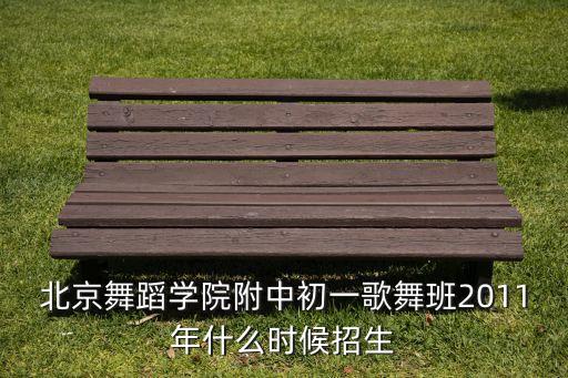 北京舞蹈学院附中初一歌舞班2011年什么时候招生