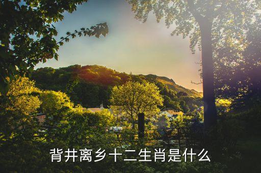 背井离乡十二生肖是什么