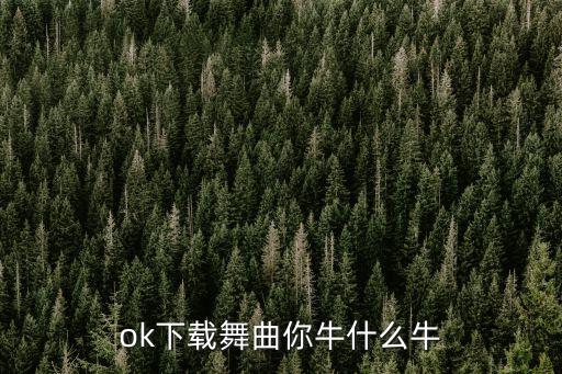 ok下载舞曲你牛什么牛