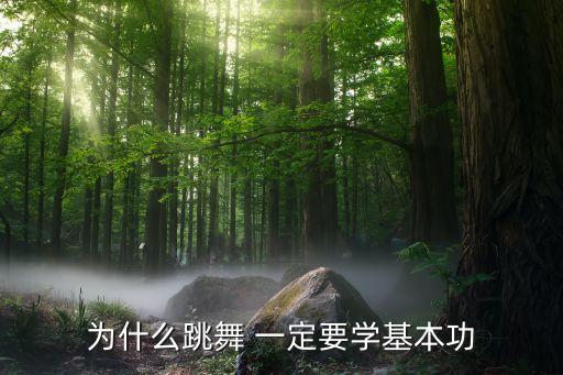 为什么跳舞 一定要学基本功