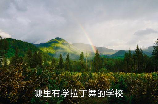哪里有学拉丁舞的学校