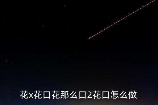 花x花口花那么口2花口怎么做