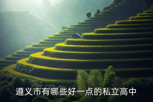 遵义市有哪些好一点的私立高中
