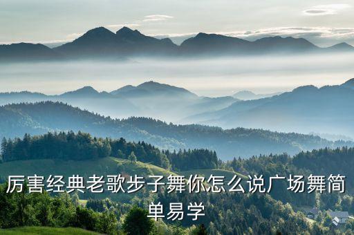厉害经典老歌步子舞你怎么说广场舞简单易学