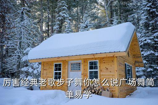 厉害经典老歌步子舞你怎么说广场舞简单易学