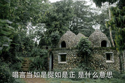 广场舞如是，唱言当如是捉如是正 是什么意思