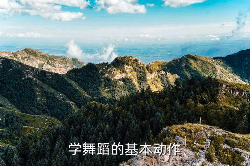 学舞蹈的基本动作