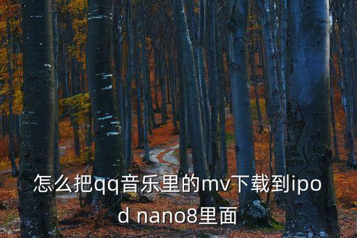 怎么把qq音乐里的mv下载到ipod nano8里面