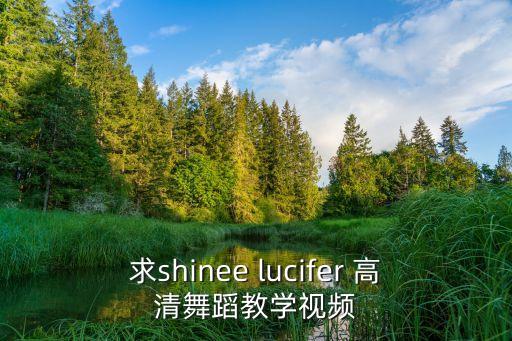 求shinee lucifer 高清舞蹈教学视频