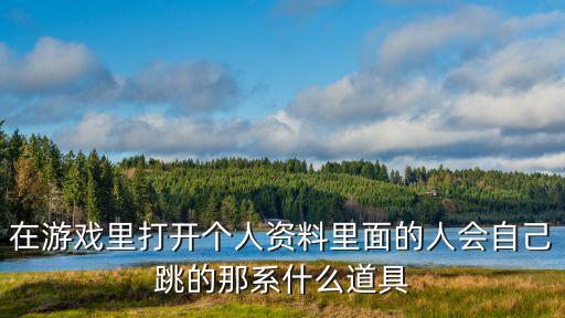 在游戏里打开个人资料里面的人会自己跳的那系什么道具