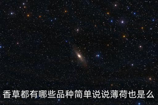 香草都有哪些品种简单说说薄荷也是么